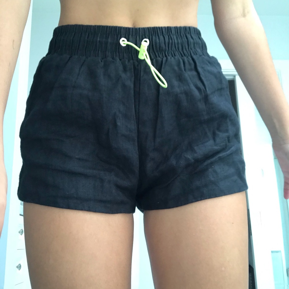 Black LF shorts.